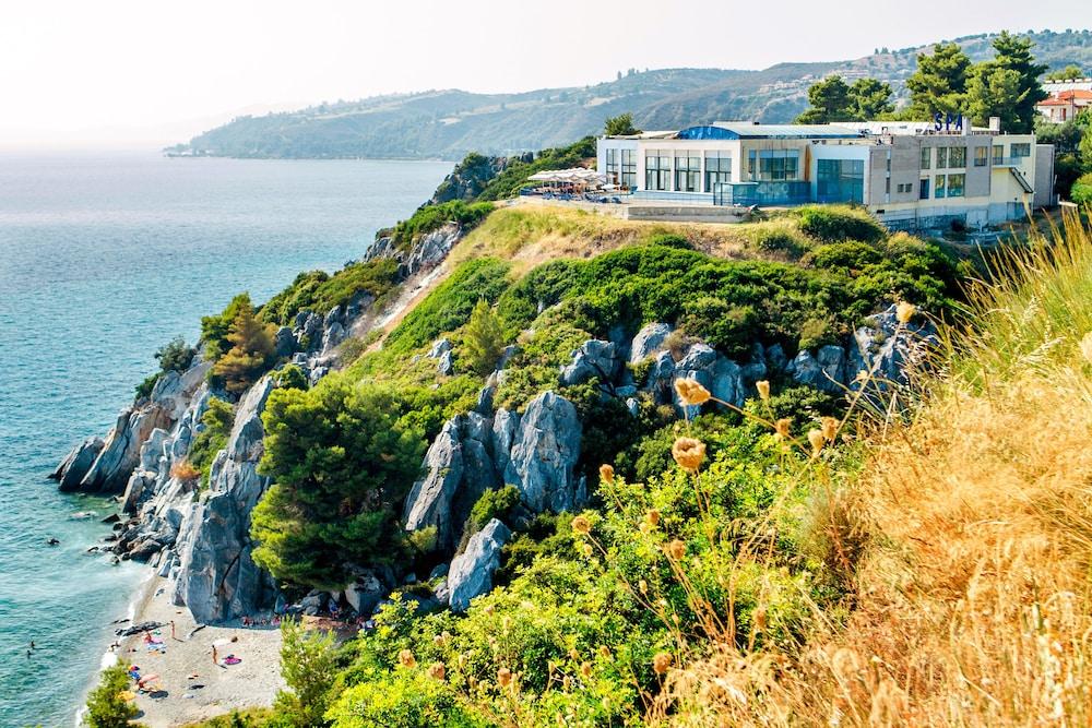Xenios Loutra Village Beach Hotel 圣帕拉斯凯维 外观 照片